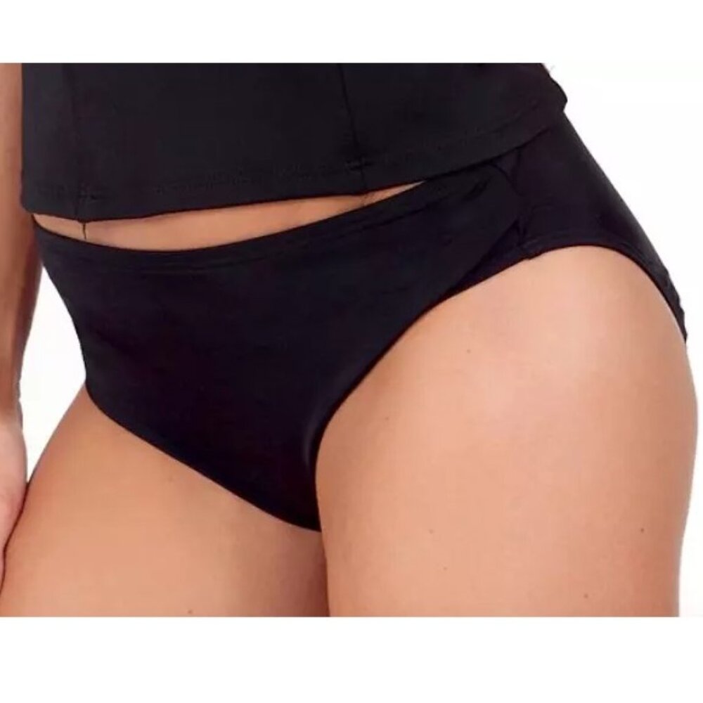 Instantfigure Black Hipster Bikini Swimsuit Bottom